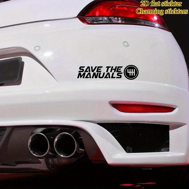 Motorcycle Gear White - Autocollants en vinyle 2D plats imperméables