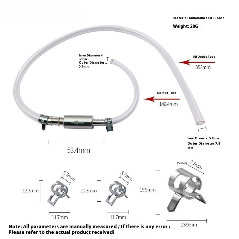 Motorcycle Gear Oil - Kit de Tube de Valve d'embrayage