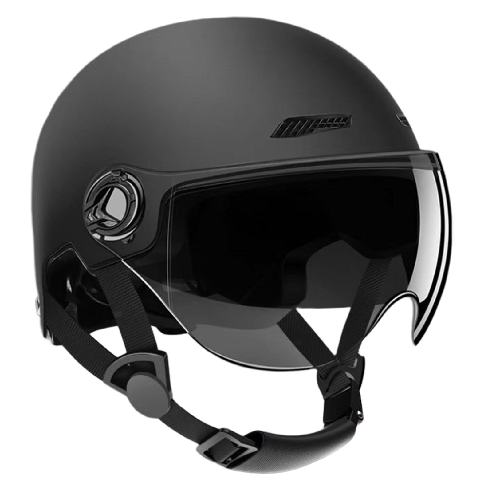 Casque de moto demi-face avec  - Motorcycle Gear White avis et prix